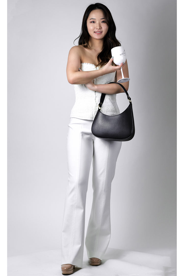 Schlaghose aus Jersey (bordeaux) - NATALIA KLUDT ART & FASHION