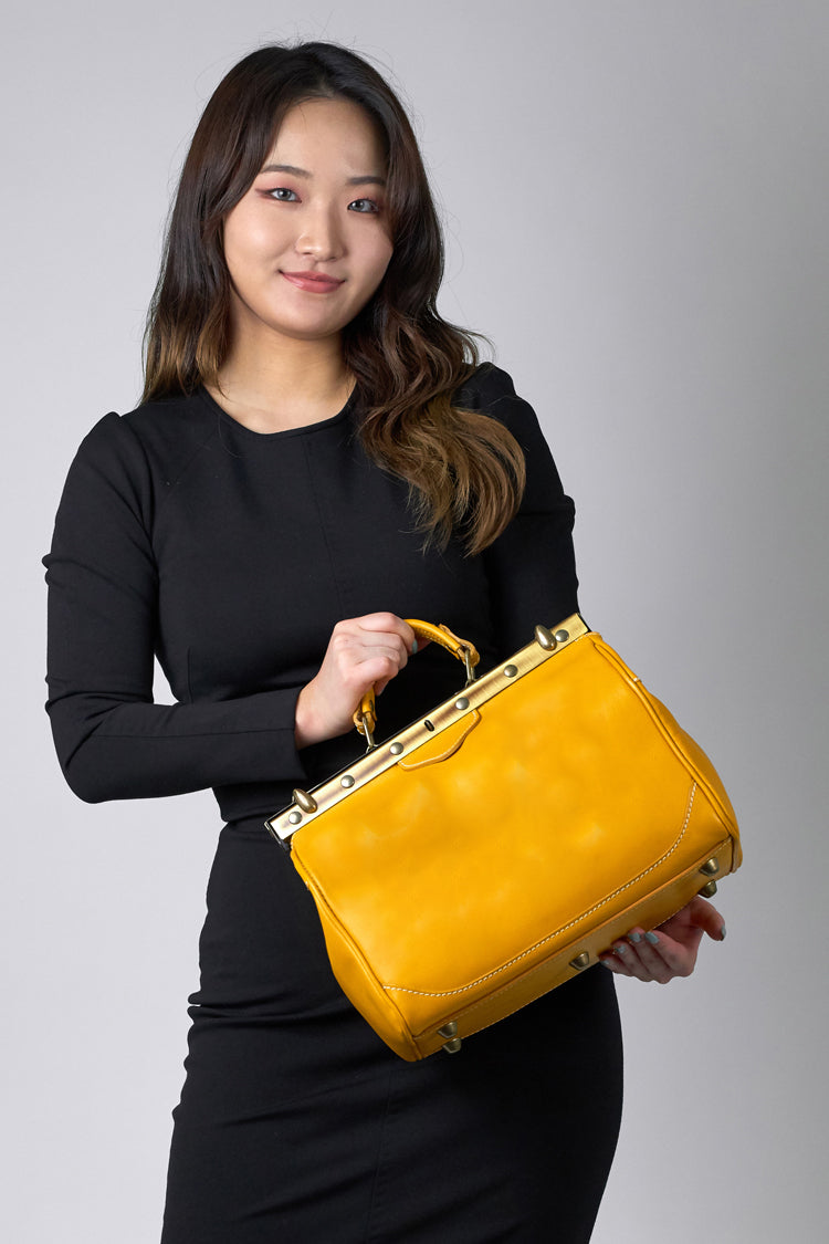 Ledertasche (Doctor bag) Gelb - NATALIA KLUDT ART & FASHION