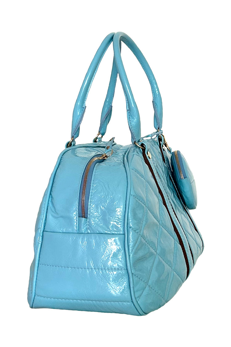 Reisetasche in Lackleder, gepolstert - NATALIA KLUDT ART & FASHION