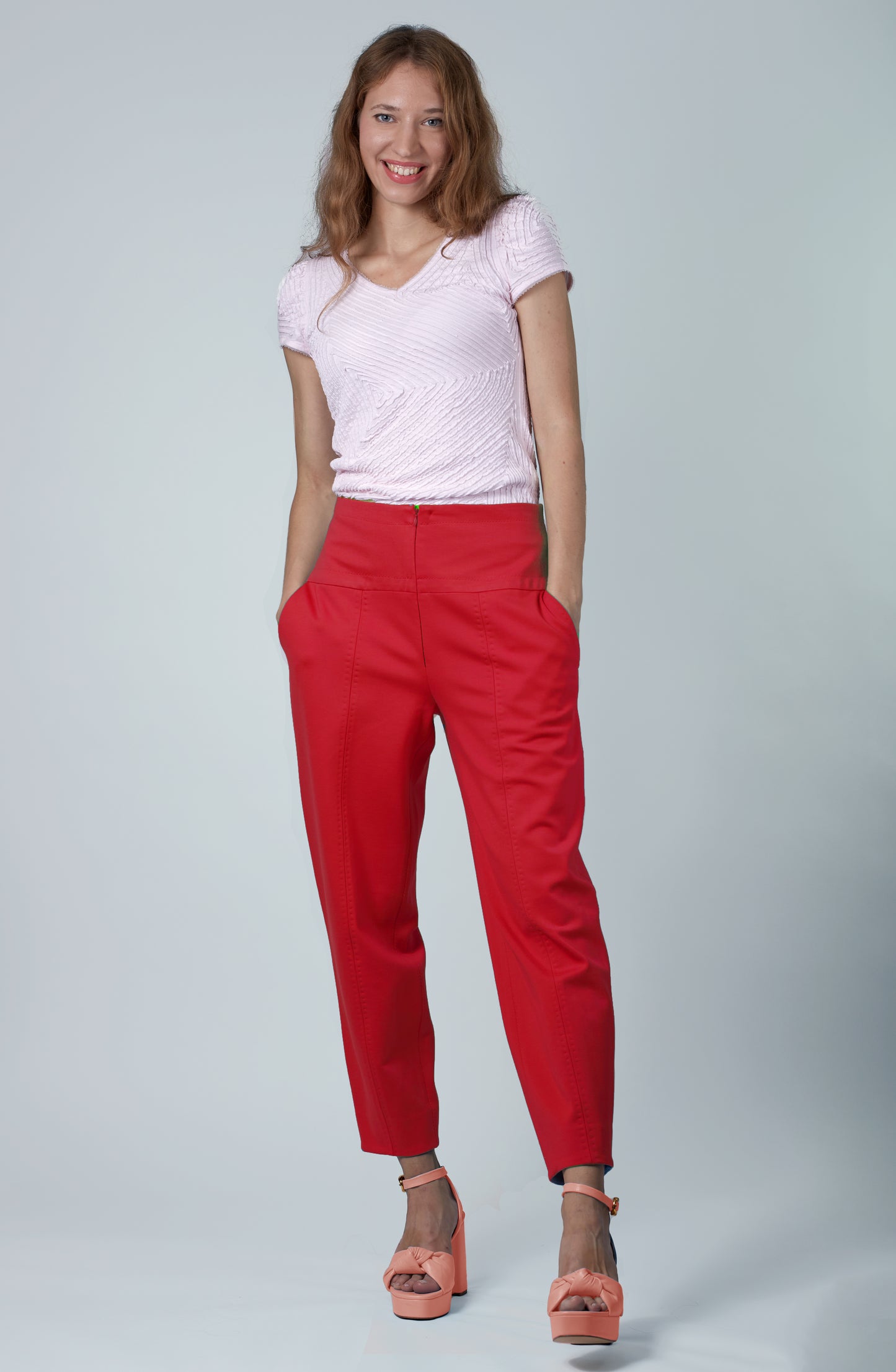 Figurformende Hose aus Jersey (turquiose) - NATALIA KLUDT ART & FASHION