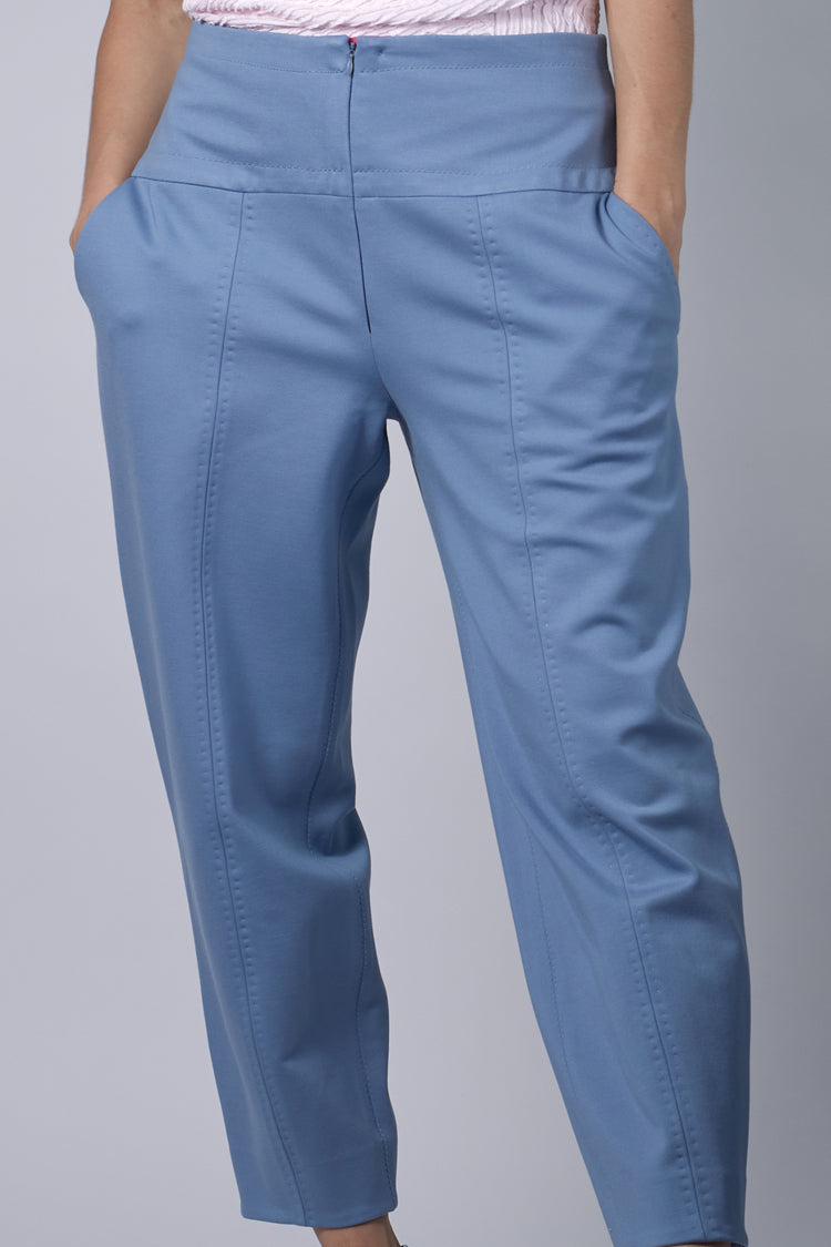 Figurformende Hose aus Jersey (turquiose) - NATALIA KLUDT ART & FASHION