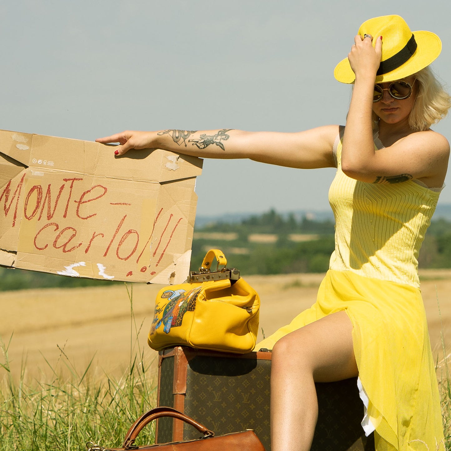 Asymmetrisches Kleid