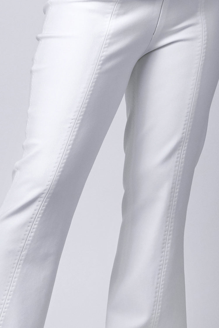 Schlaghose aus Jersey weiss - NATALIA KLUDT ART & FASHION