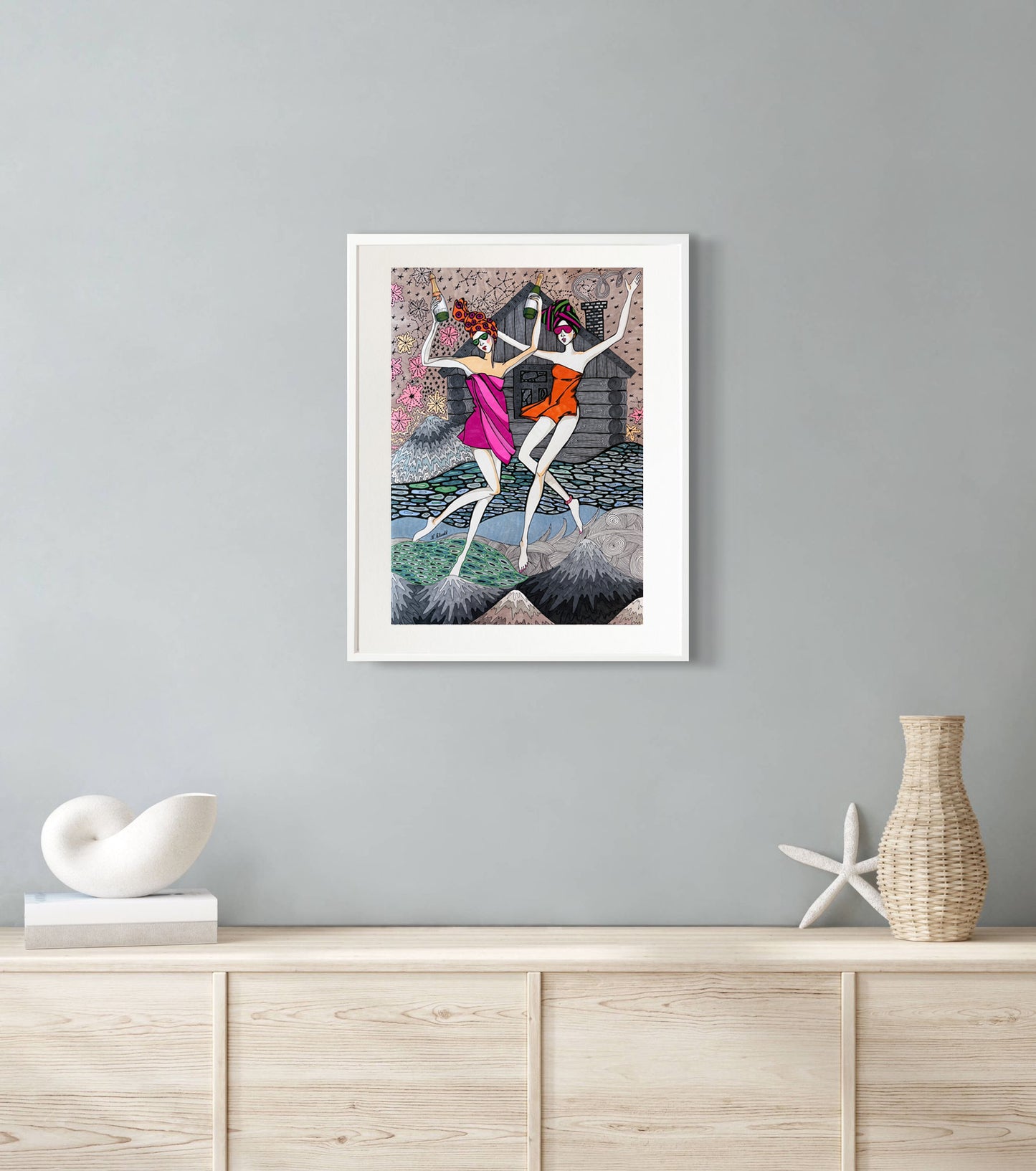 Limitierter Druck "Ski in St. Moritz" #2 - NATALIA KLUDT ART & FASHION