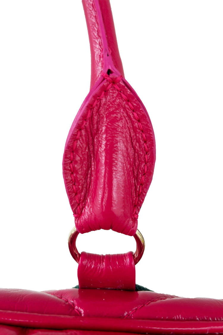 Reisetasche in Lackleder, gepolstert - NATALIA KLUDT ART & FASHION