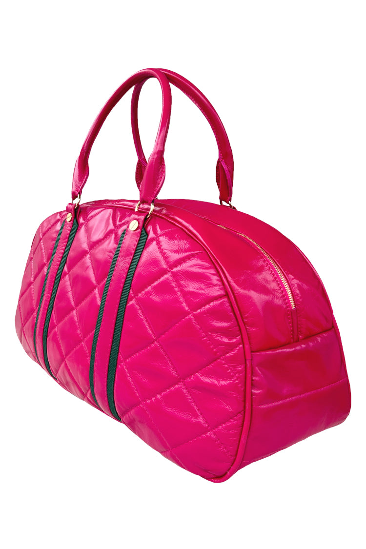 Reisetasche in Lackleder, gepolstert - NATALIA KLUDT ART & FASHION
