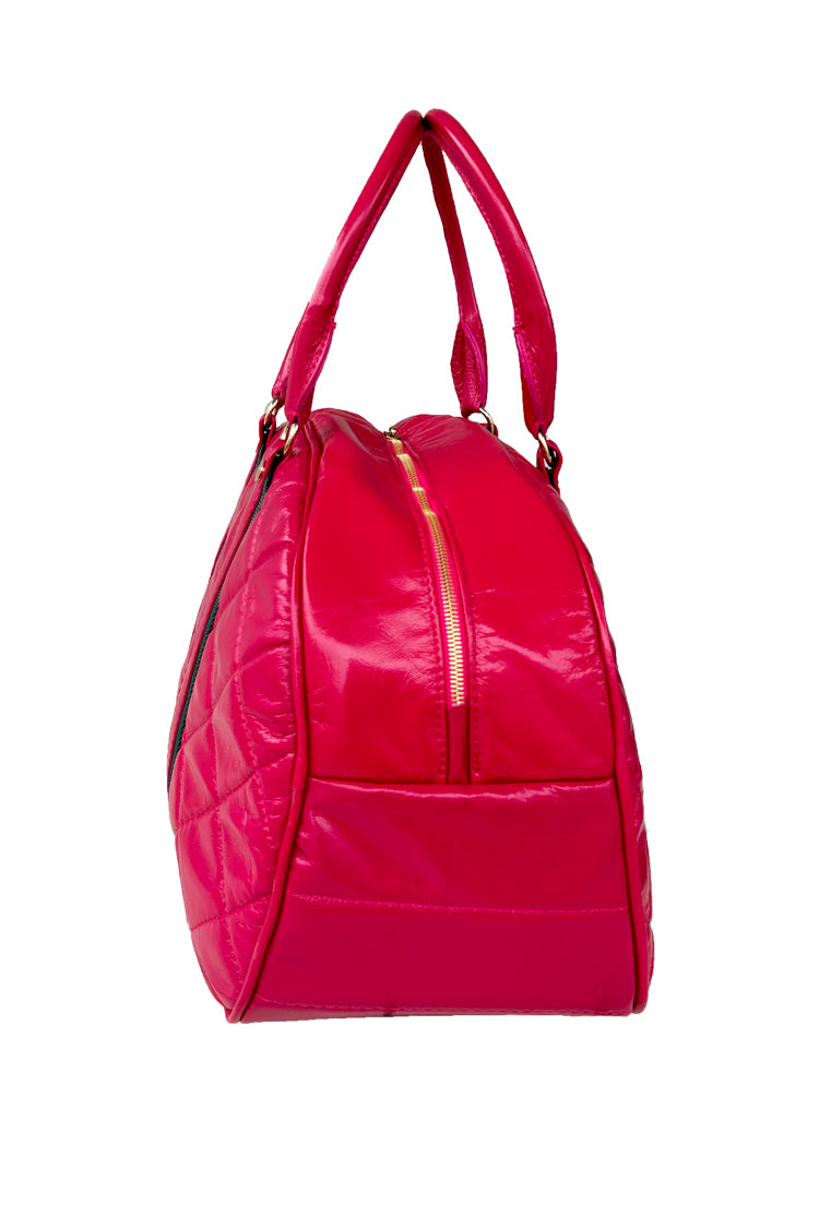 Reisetasche in Lackleder, gepolstert - NATALIA KLUDT ART & FASHION