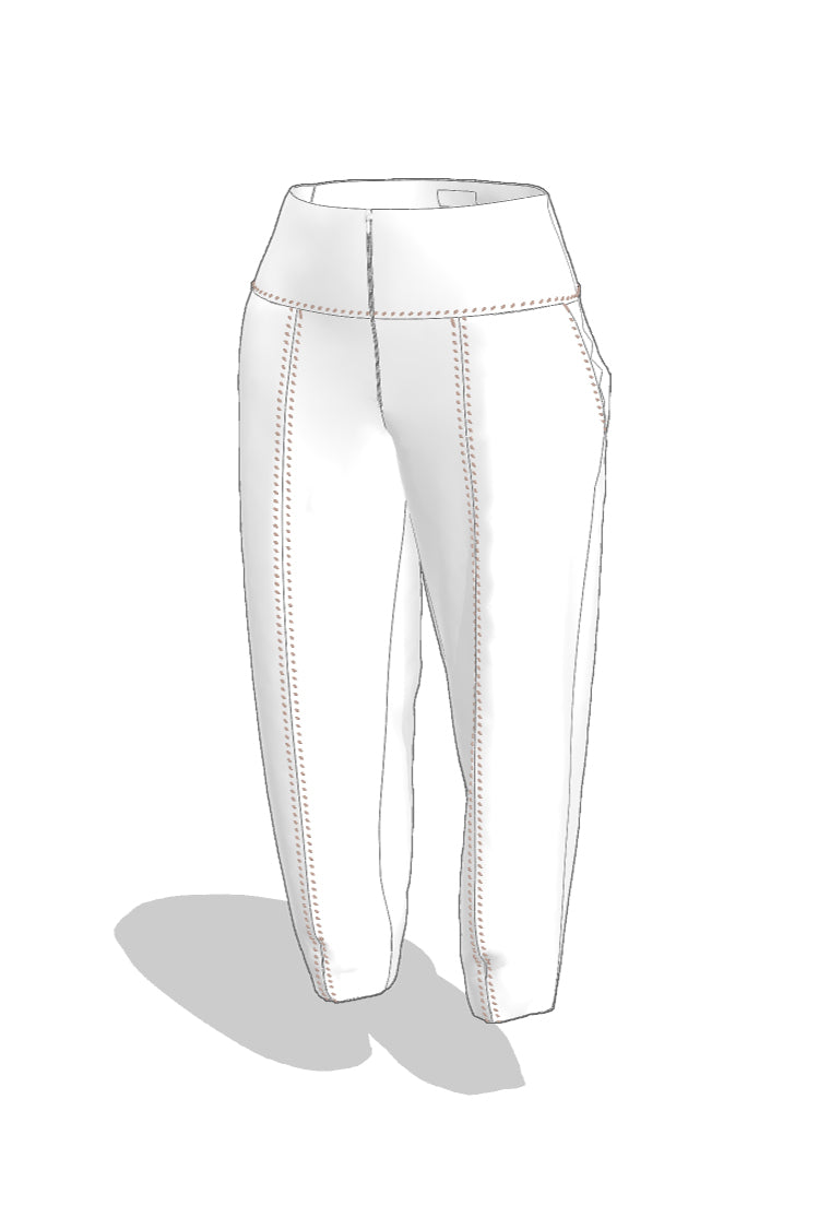Figurformende Hose aus Jersey (turquiose) - NATALIA KLUDT ART & FASHION