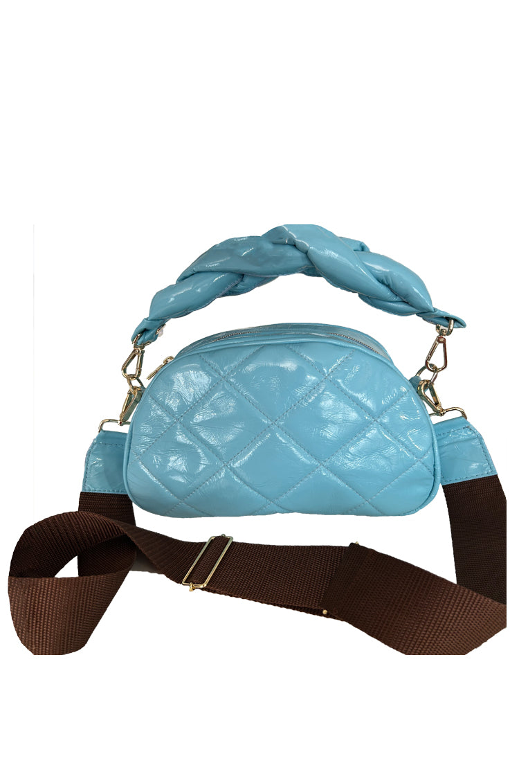 Kleine Tasche in Lackleder, gepolstert - NATALIA KLUDT ART & FASHION