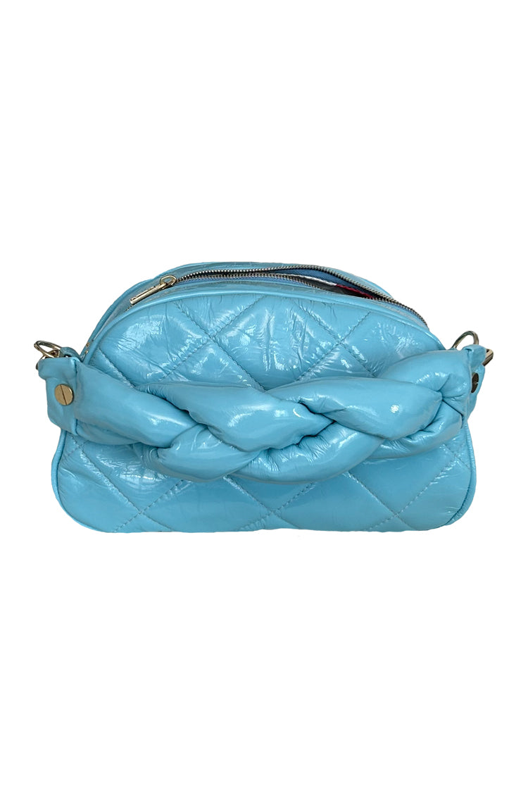 Kleine Tasche in Lackleder, gepolstert - NATALIA KLUDT ART & FASHION