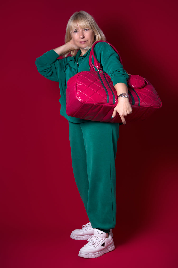 Reisetasche in Lackleder, gepolstert - NATALIA KLUDT ART & FASHION