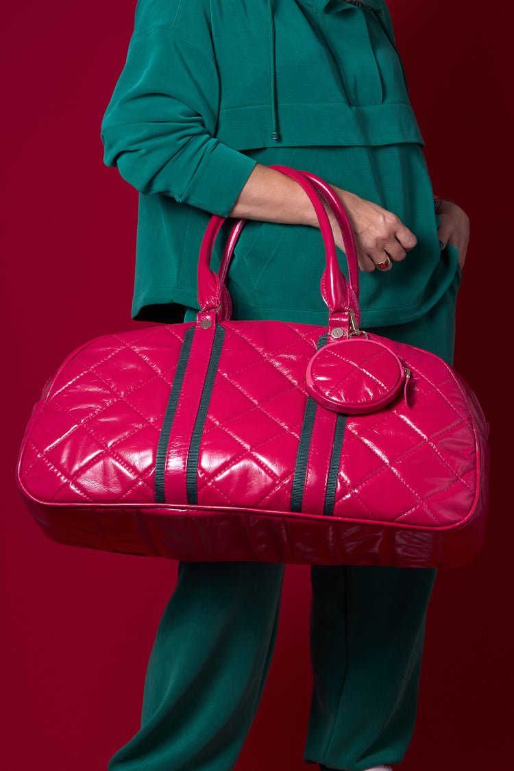 Reisetasche in Lackleder, gepolstert - NATALIA KLUDT ART & FASHION