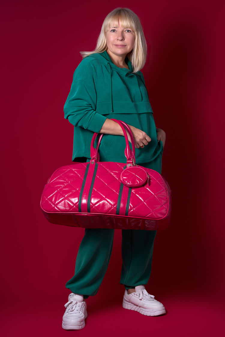 Reisetasche in Lackleder, gepolstert - NATALIA KLUDT ART & FASHION