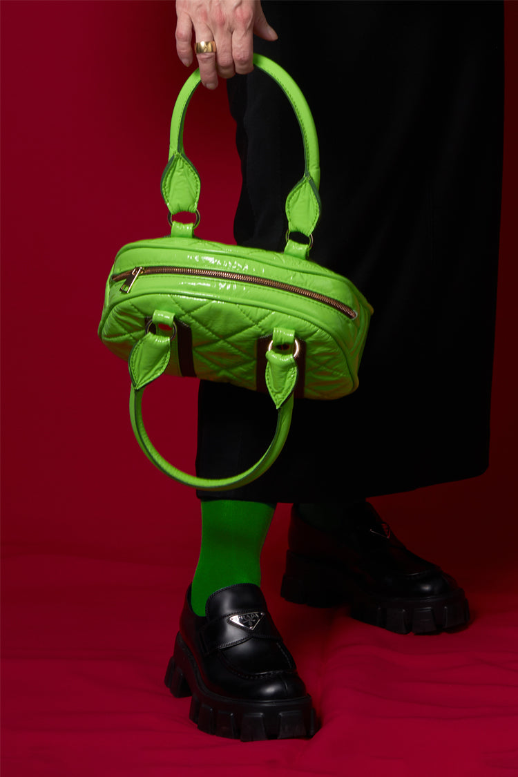 Ledertasche "Matröschka"-mini, hellgrün - NATALIA KLUDT ART & FASHION