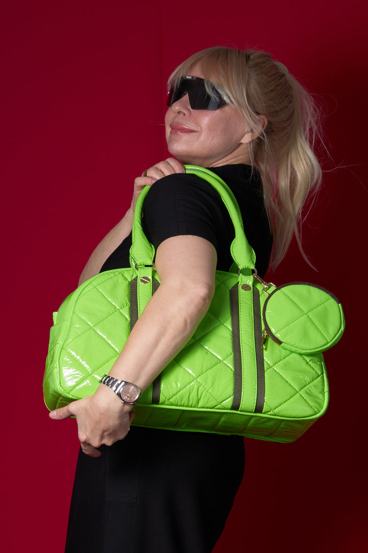 Ledertasche "Matröshka"-maxi, hellgrün - NATALIA KLUDT ART & FASHION