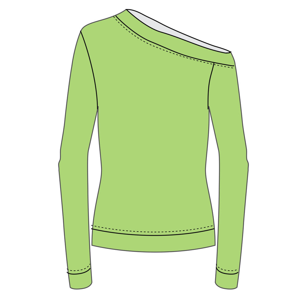 Seidenshirt "Leila" grün - Natalia Kludt