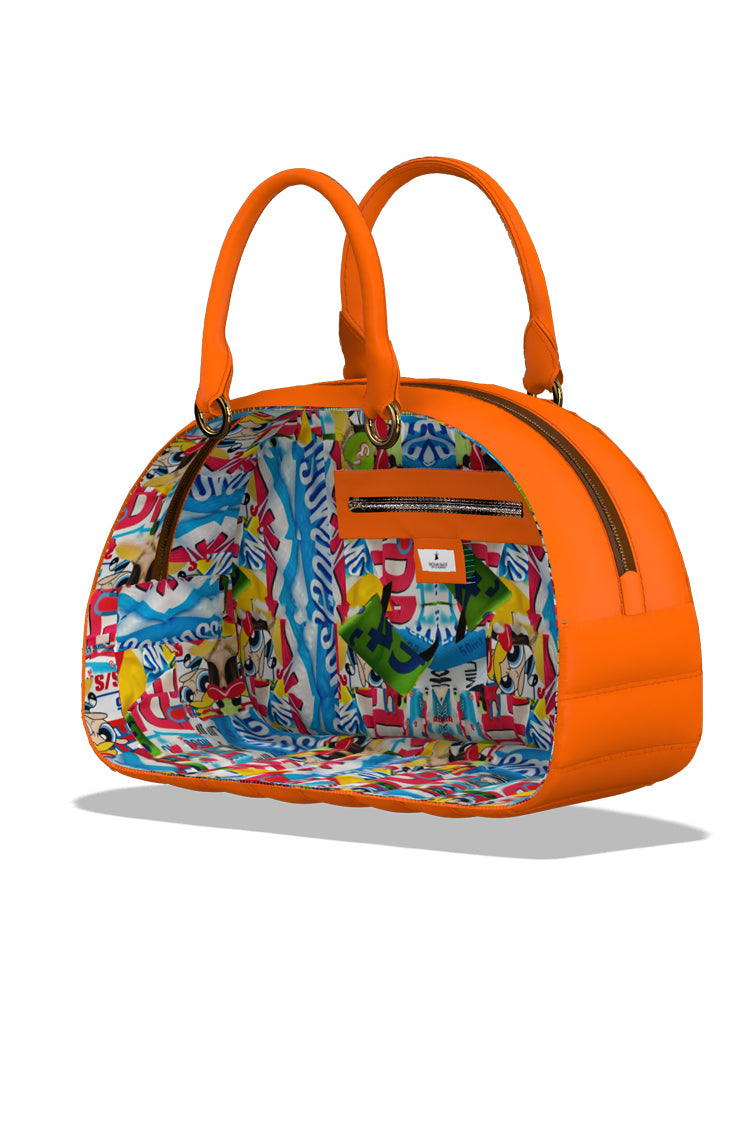 Reisetasche in Lackleder, gepolstert - NATALIA KLUDT ART & FASHION