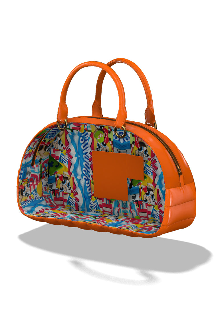 Reisetasche in Lackleder, gepolstert - NATALIA KLUDT ART & FASHION