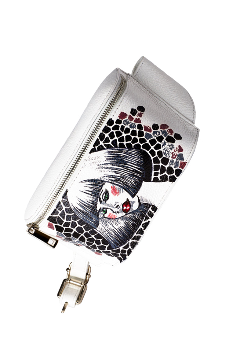 Gürteltasche "Monika“ weiss - Natalia Kludt