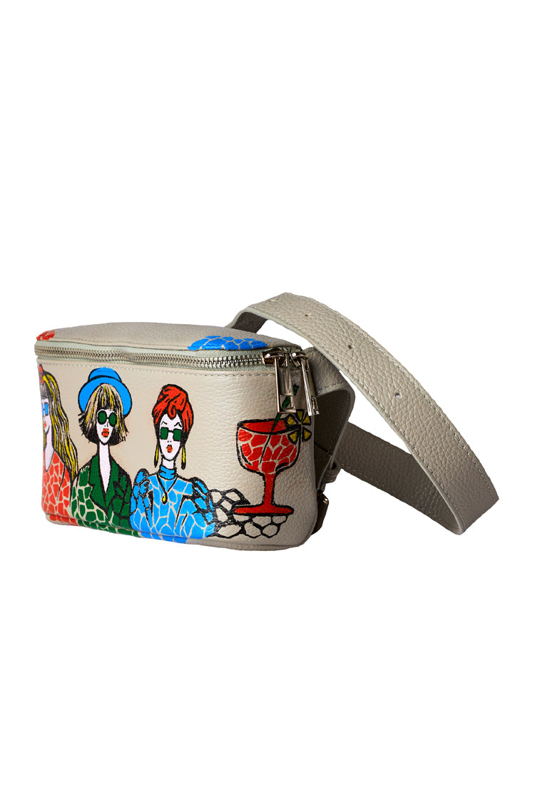Leather Belt Bag "Shopping" - Natalia Kludt