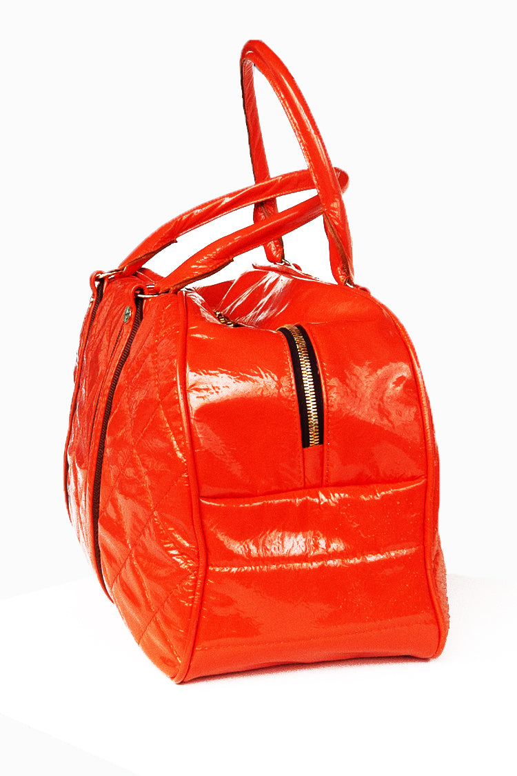 Reisetasche in Lackleder, gepolstert - NATALIA KLUDT ART & FASHION