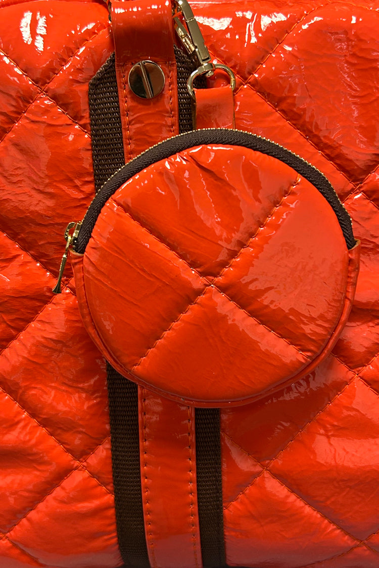 Reisetasche in Lackleder, gepolstert - NATALIA KLUDT ART & FASHION
