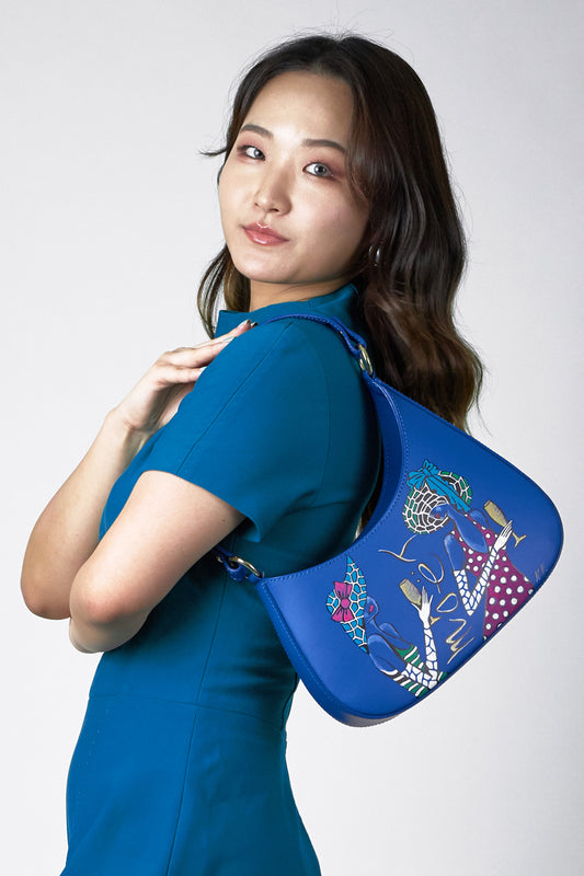 Kleine Ledertasche in 60-er Style "Moet“ - Natalia Kludt