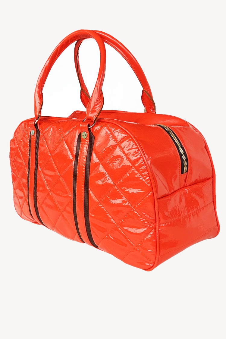 Reisetasche in Lackleder, gepolstert - NATALIA KLUDT ART & FASHION