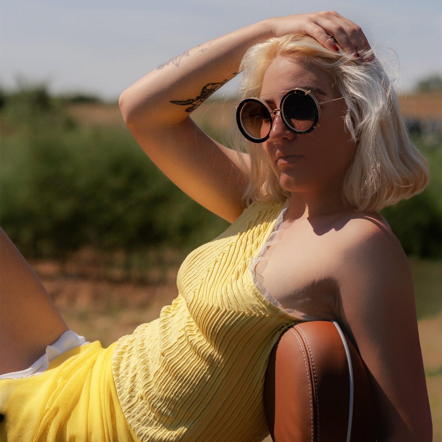 Asymmetrisches Kleid