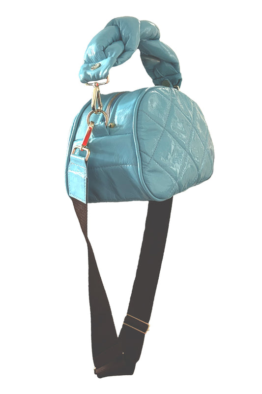 Kleine Tasche in Lackleder, gepolstert - NATALIA KLUDT ART & FASHION
