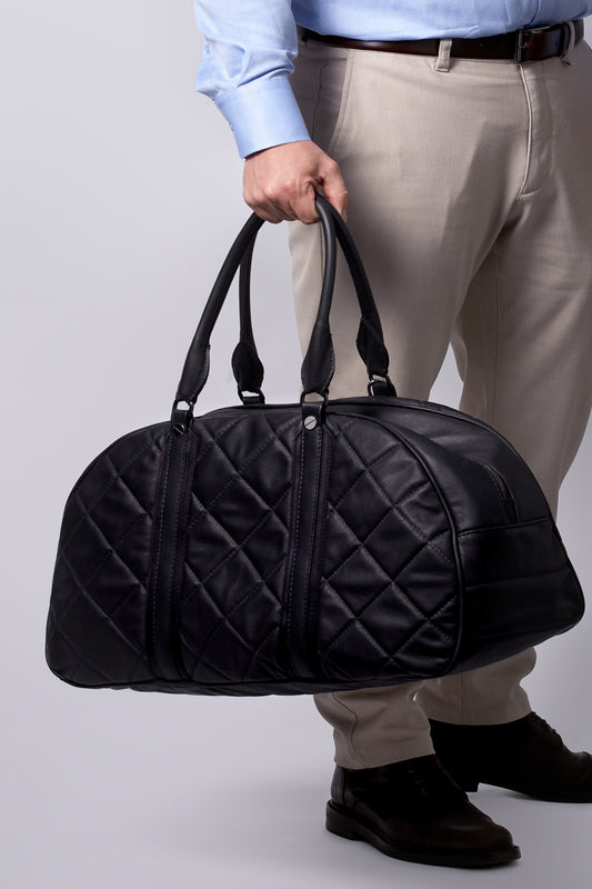 Premium Leather Padded Travel Bag