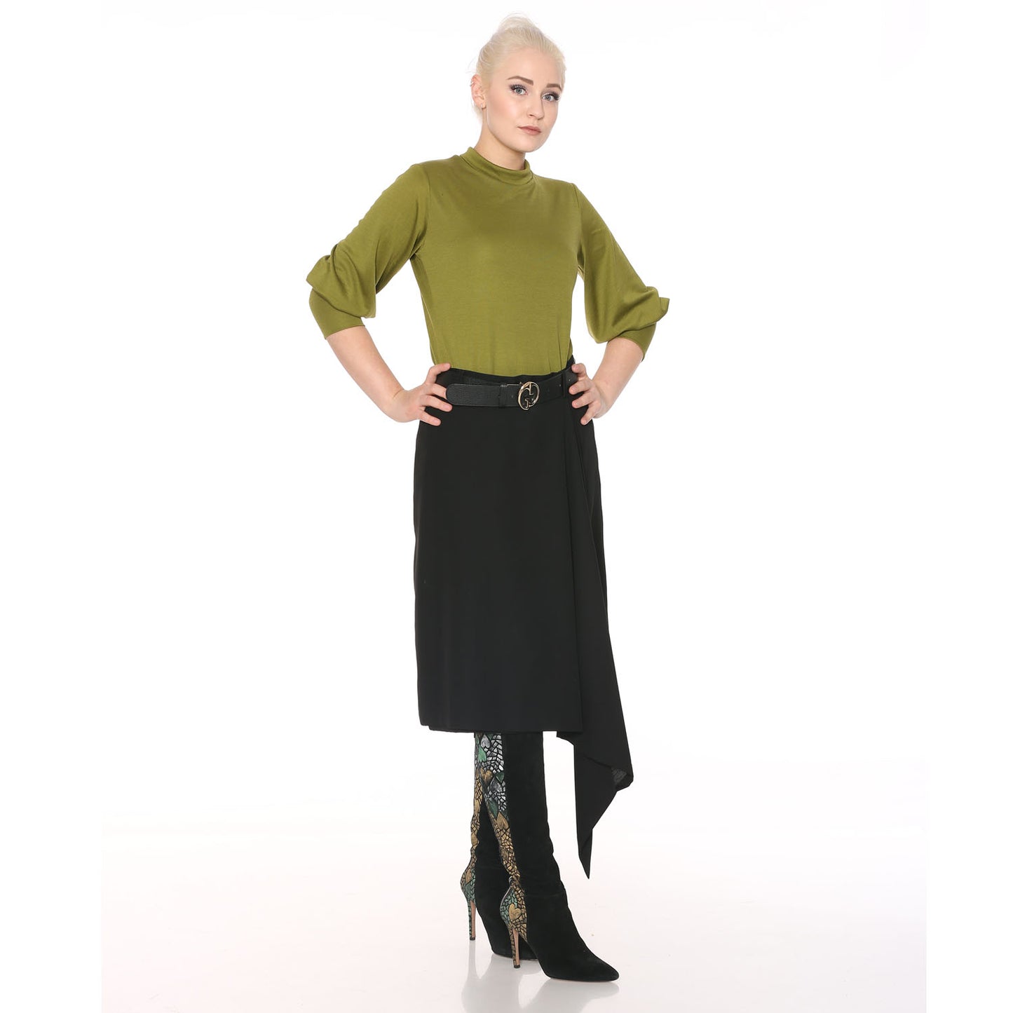 Asymmetrischer A-Linien Rock - NATALIA KLUDT ART & FASHION