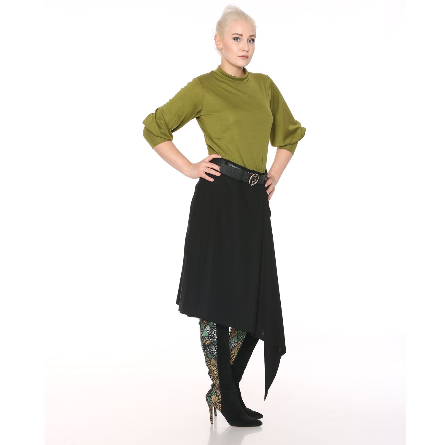 Asymmetrischer A-Linien Rock - NATALIA KLUDT ART & FASHION