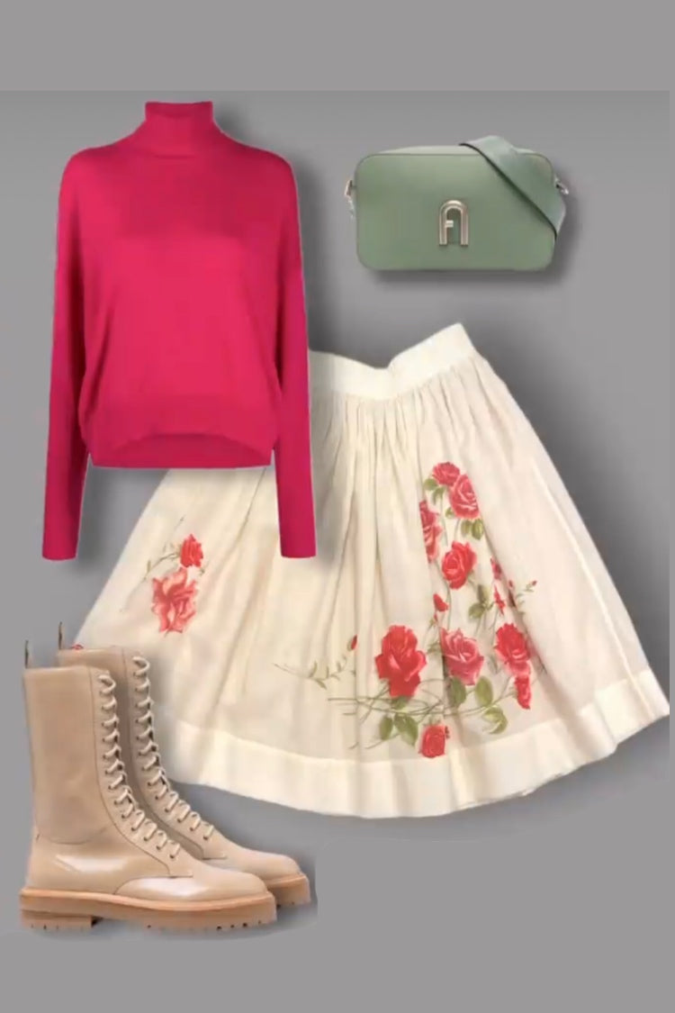 Rock aus Wolle *MUSTER* - NATALIA KLUDT ART & FASHION